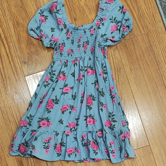 The Children's Place Blue and Pink Floral Dress - Picture 4 of 5